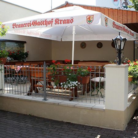 Brauerei Gasthof Kraus Hirschaid Buitenkant foto